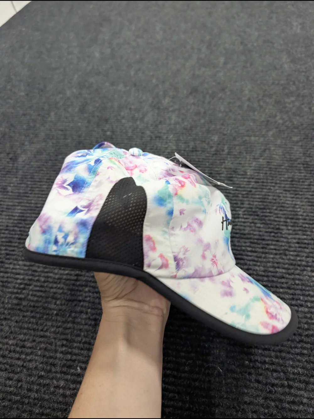 Hurley Trinity Runner Watercolor Floral Cap - White/Multi NWT